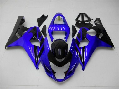 Bleu Noir Carénages Suzuki GSXR 600 / 750 K4 2004-2005