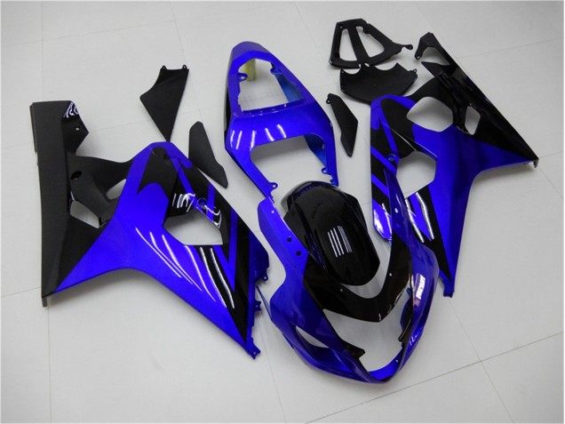 Bleu Noir Carénages Suzuki GSXR 600 / 750 K4 2004-2005 Bleu Noir Carénages Suzuki GSXR 600 / 750 K4 2004-2005