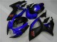 Bleu Noir Carénages Suzuki GSXR 600 / 750 K6 2006-2007 Bleu Noir Carénages Suzuki GSXR 600 / 750 K6 2006-2007