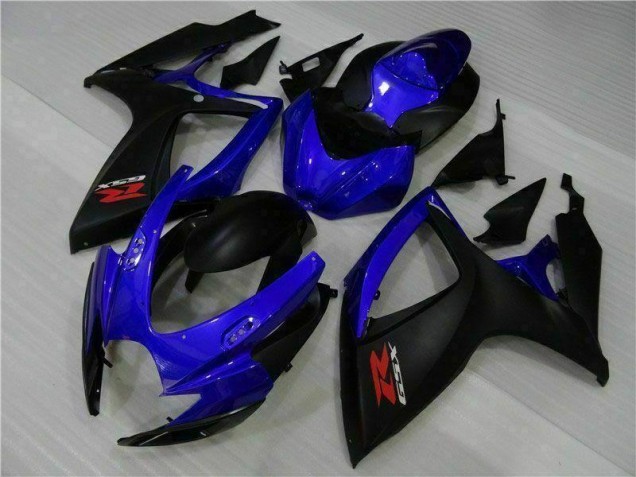 Bleu Noir Carénages Suzuki GSXR 600 / 750 K6 2006-2007 Bleu Noir Carénages Suzuki GSXR 600 / 750 K6 2006-2007