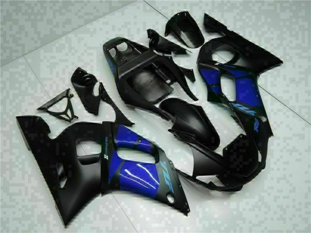 Bleu Noir Carénages Yamaha R6 1998-2002 Bleu Noir Carénages Yamaha R6 1998-2002