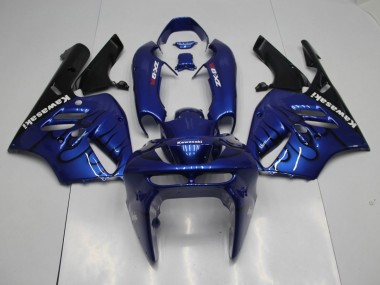 Bleu Noir Flamme Carénage Kawasaki ZX9R 1994-1997