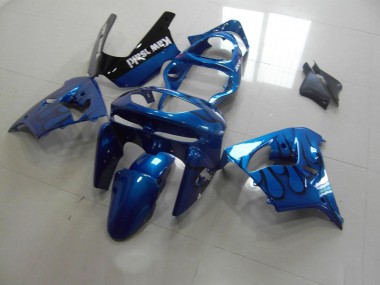 Bleu Noir Flamme Carénage Kawasaki ZX9R 1998-1999
