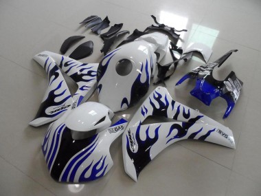 Bleu Noir Flamme Courses Carénage Honda CBR 1000 RR 2008-2011