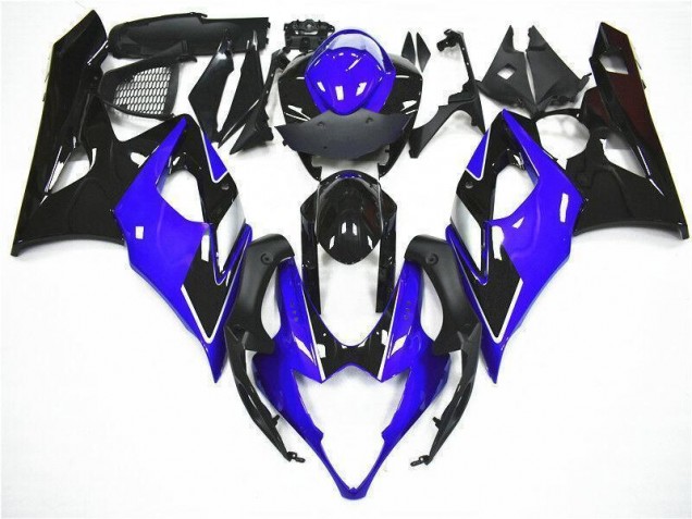 Bleu Noir Kit Carénages Complet Suzuki GSXR 1000 K5 2005-2006 Bleu Noir Kit Carénages Complet Suzuki GSXR 1000 K5 2005-2006