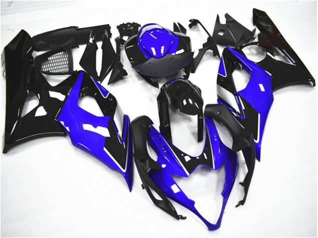 Bleu Noir Kit Carénages Complet Suzuki GSXR 1000 K5 2005-2006 Bleu Noir Kit Carénages Complet Suzuki GSXR 1000 K5 2005-2006