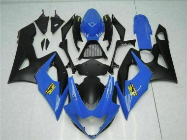 Bleu Noir Kit Carénages Suzuki GSXR 1000 K5 2005-2006