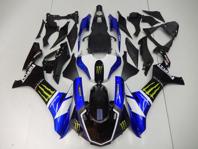 Bleu Noir Monster Carénage Yamaha R1 2015-2019 Bleu Noir Monster Carénage Yamaha R1 2015-2019
