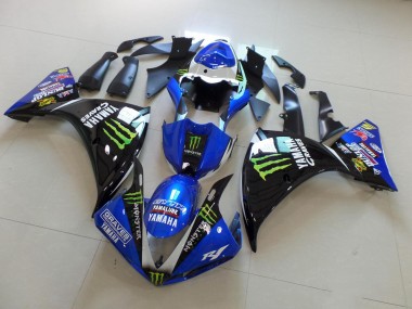 Bleu Noir Monster Carénages Yamaha R1 2009-2011