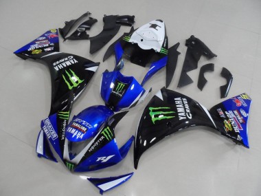 Bleu Noir Monster Carénages Yamaha R1 2012-2014
