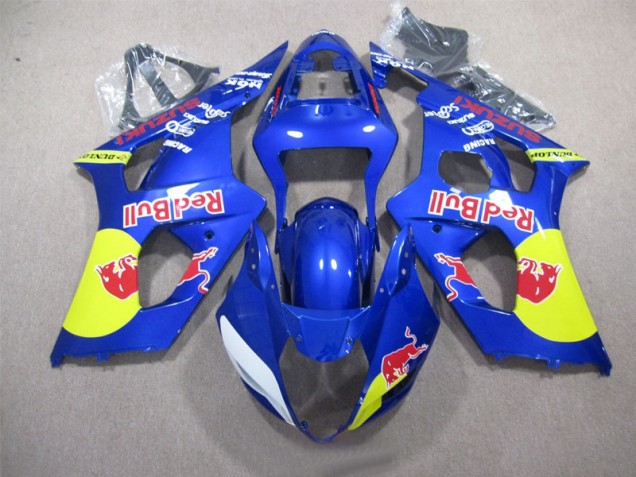 Bleu Red Bull Carénage Suzuki GSXR 1000 K3 2003-2004