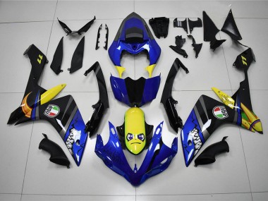 Bleu Requin Carénage Yamaha R1 2007-2008