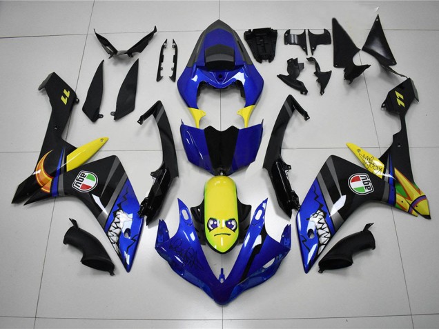 Bleu Requin Carénage Yamaha R1 2007-2008 Bleu Requin Carénage Yamaha R1 2007-2008