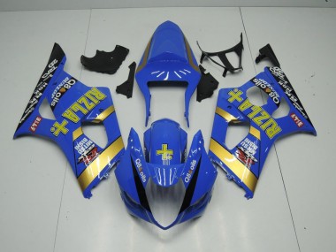 Bleu Rizla Carénage Suzuki GSXR 1000 K3 2003-2004