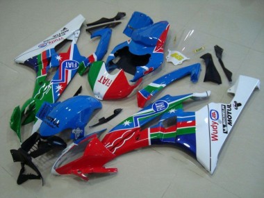 Bleu Rouge Blanc Vert Carénage Yamaha R6 2006-2007