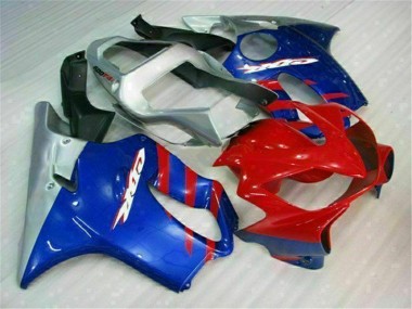 Bleu Rouge Carénage Honda CBR 600 F4i 2001-2003