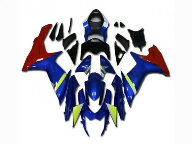 Bleu Rouge Carénage Suzuki GSXR 600 / 750 K11 2011-2024