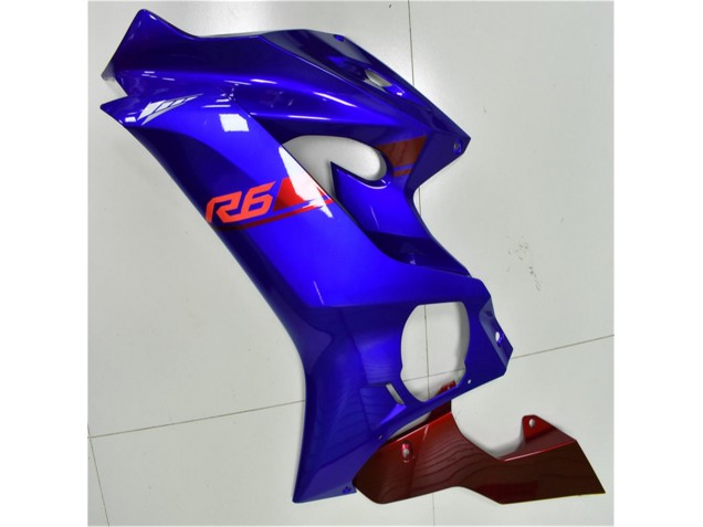 Bleu Rouge Carénage Yamaha R6 2017-2023 Bleu Rouge Carénage Yamaha R6 2017-2023