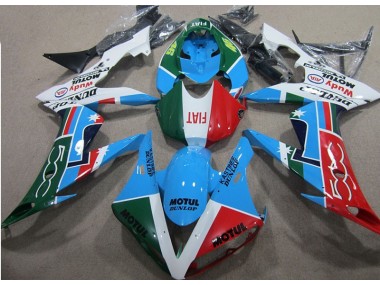 Bleu Rouge Vert Motul Carénage Honda CBR 1000 RR 2004-2005