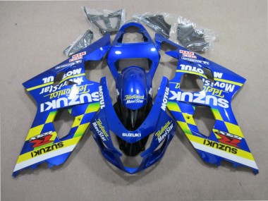 Bleu Telefunica Movistar Carénage Suzuki GSXR 600 K1 K2 K3 2001-2003