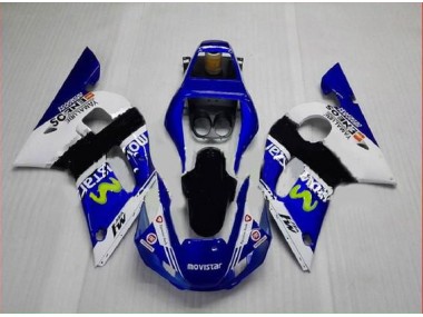 Bleu Vert Blanc Carénage Yamaha R6 1998-2002