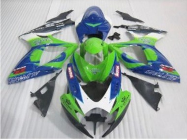 Bleu Vert Carénage Suzuki GSXR 600 / 750 K6 2006-2007