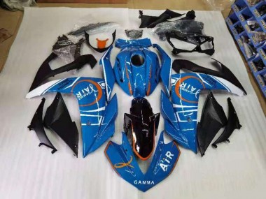 Bleu et Blanc Carénage Yamaha R3 2015-2022