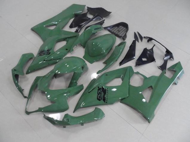 Brillant Armée Verte Carénage Suzuki GSXR 1000 K5 2005-2006 Brillant Armée Verte Carénage Suzuki GSXR 1000 K5 2005-2006