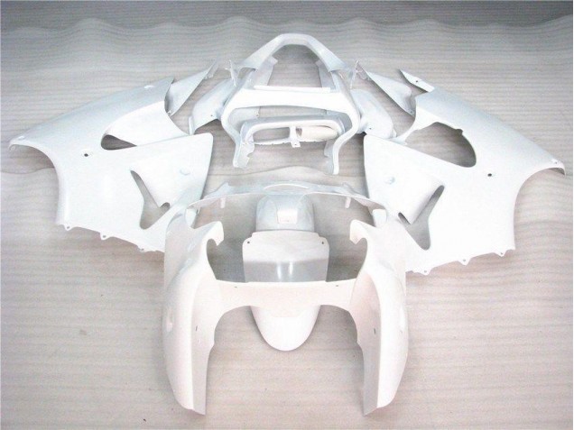 Brillant Blanc Carénage Kawasaki ZX6R 2000-2002 Brillant Blanc Carénage Kawasaki ZX6R 2000-2002