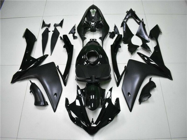 Brillant Noir Mat Carénage Yamaha R1 2007-2008 Brillant Noir Mat Carénage Yamaha R1 2007-2008