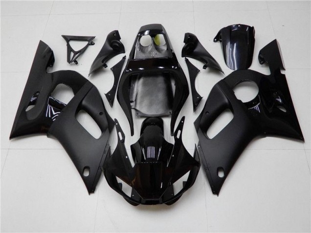 Brillant Noir Mat Carénage Yamaha R6 1998-2002 Brillant Noir Mat Carénage Yamaha R6 1998-2002