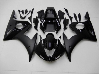Brillant Noir Mat Carénage Yamaha R6 2003-2005