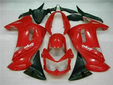 Brillant Rouge Carénage Kawasaki EX650 2006-2008