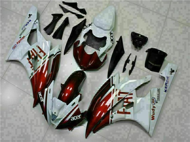 Brun Blanc Carénage Yamaha R6 2006-2007 Brun Blanc Carénage Yamaha R6 2006-2007