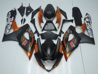 Brun et Noir Mat Carénage Suzuki GSXR 1000 K5 2005-2006