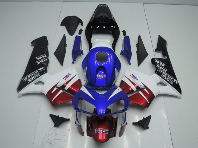 Dark Rouge Bleu Carénage Honda CBR 600 RR 2003-2004 Dark Rouge Bleu Carénage Honda CBR 600 RR 2003-2004