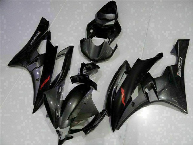 Gris Noir Carénages Yamaha R6 2006-2007 Gris Noir Carénages Yamaha R6 2006-2007