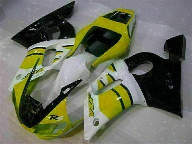 Jaune Blanc Carénage Yamaha R6 1998-2002 Jaune Blanc Carénage Yamaha R6 1998-2002