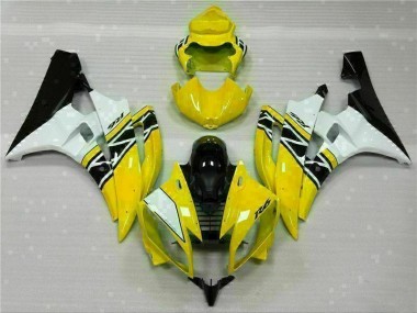 Jaune Blanc Noir Carénages Yamaha R6 2006-2007