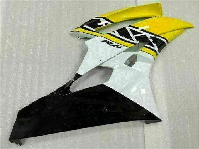 Jaune Blanc Noir Carénages Yamaha R6 2006-2007 Jaune Blanc Noir Carénages Yamaha R6 2006-2007