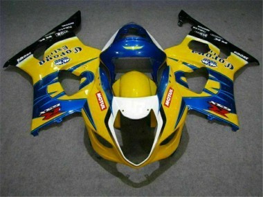 Jaune Bleu Carénage Suzuki GSXR 1000 K3 2003-2004