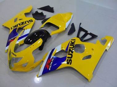 Jaune Bleu Carénage Suzuki GSXR 750 K4 2004-2005