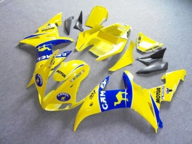 Jaune Bleu Motul Camel Carénage Yamaha R6 2003-2005
