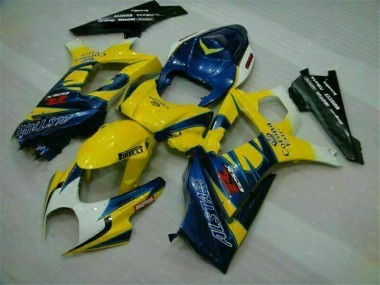 Jaune Carénages Suzuki GSXR 1000 K7 2007-2008