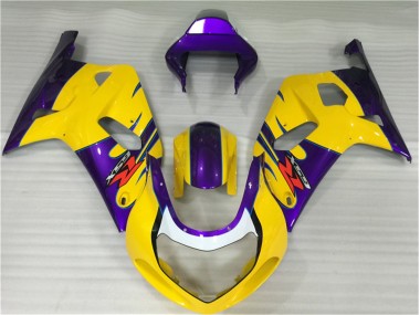 Jaune Carénages Suzuki GSXR 600 / 750 K1 K2 K3 2001-2003