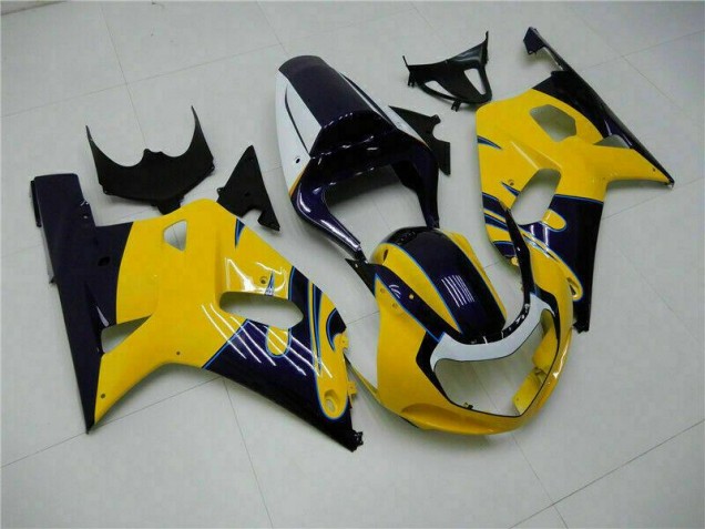 Jaune Carrosserie Suzuki GSXR 600 / 750 K1 K2 K3 2001-2003 Jaune Carrosserie Suzuki GSXR 600 / 750 K1 K2 K3 2001-2003