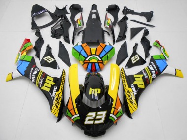 Jaune Noir 23 Carénage Yamaha R1 2015-2019