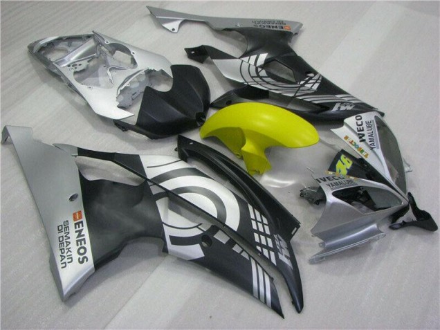 Jaune Noir Argent Carénage Yamaha R6 2008-2016 Jaune Noir Argent Carénage Yamaha R6 2008-2016