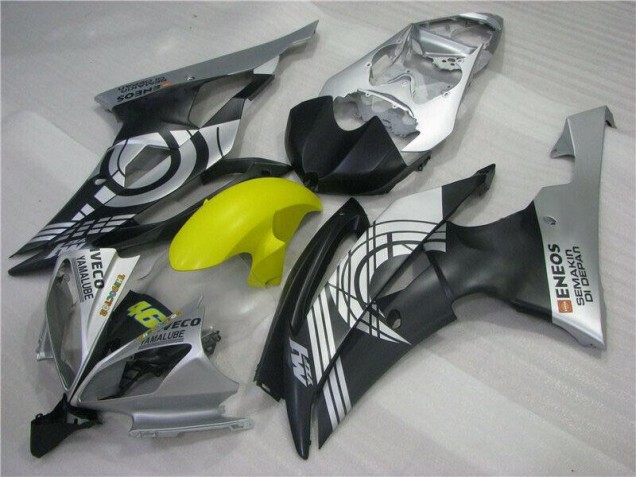 Jaune Noir Argent Carénage Yamaha R6 2008-2016 Jaune Noir Argent Carénage Yamaha R6 2008-2016