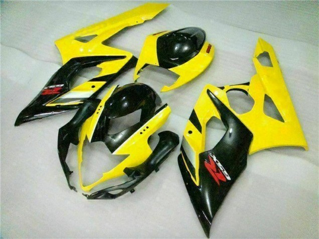 Jaune Noir Carénage Suzuki GSXR 1000 K5 2005-2006 Jaune Noir Carénage Suzuki GSXR 1000 K5 2005-2006